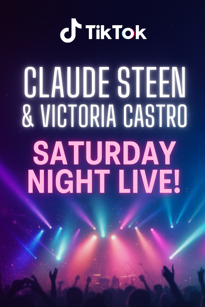 Claude Steen and TikTok member Victoria Castro sang live on Tiktok